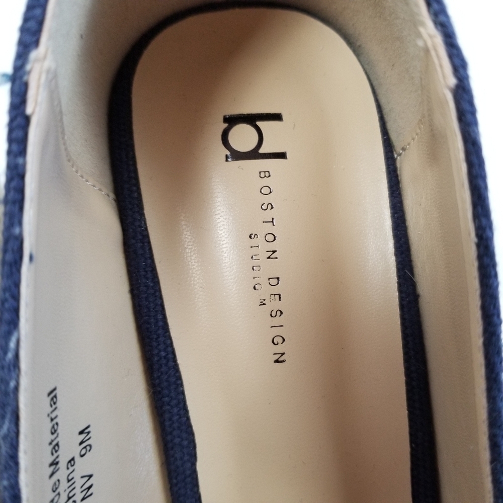 Boston Design Studio Espadrille Wedge Shoes Size 9 - Picture 8 of 10